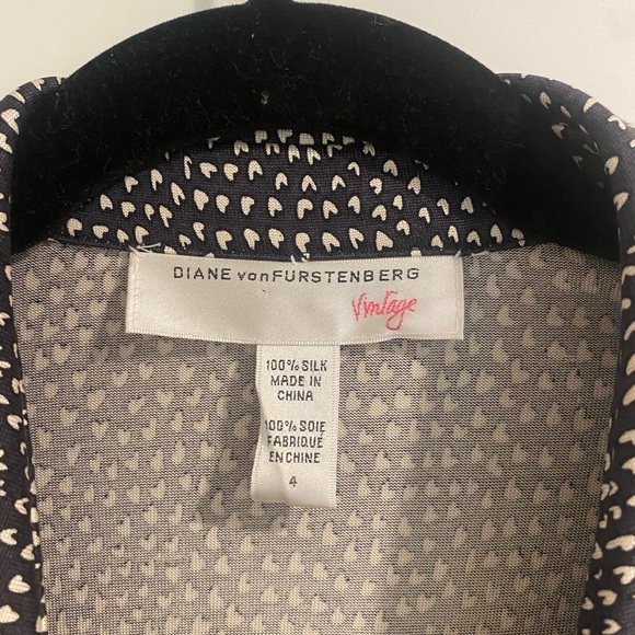 DVF Vintage Sleeveless Silk Wrap Dress - St. Jude Size 4 - Picture 5 of 5